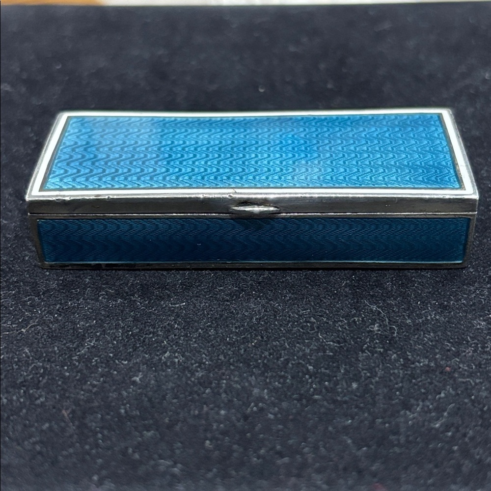Guilloche Enamel 935 Pill/Stamp Box